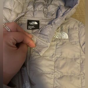 The North Face Light Gray Quilted Jacket
